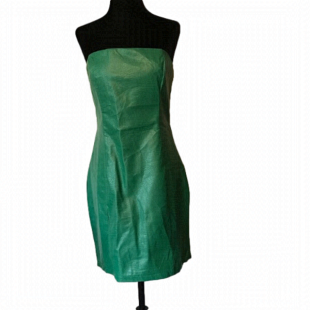 PRINCESS Polly green faux leather mini dress. Brand new with tags. Size 8